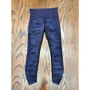 Lululemon Seek The Heat Crop Navy - sz 4